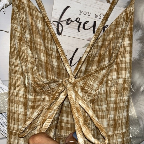 NWT Free People Kaia Plaid Wide Leg Jumper - Small - Picture 6 of 7